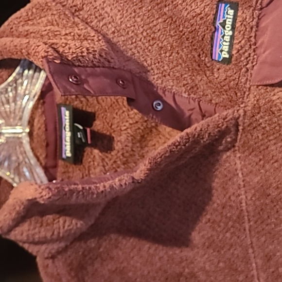 Patagonia Pullover Burgandy Polar Flece XS - Picture 5 of 11